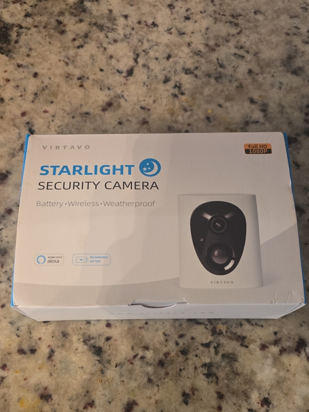 Virtavo Starlight Security Camera - White/Black